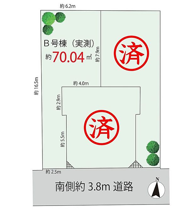 【全体区画図】全3区画、すべてが“家族にちょうどいい”。それぞれにこだわりを込めたプランをご用意しました。