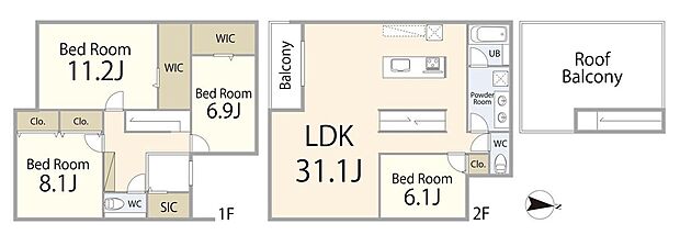 建物プラン面積:148.22m2 建物プラン価格:2880万円 -