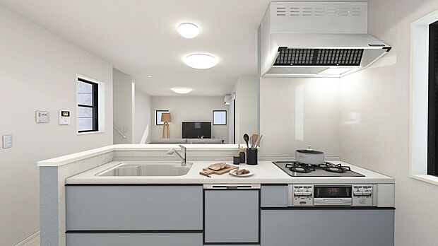 【完成予想図（内観）】【内観イメージパース】