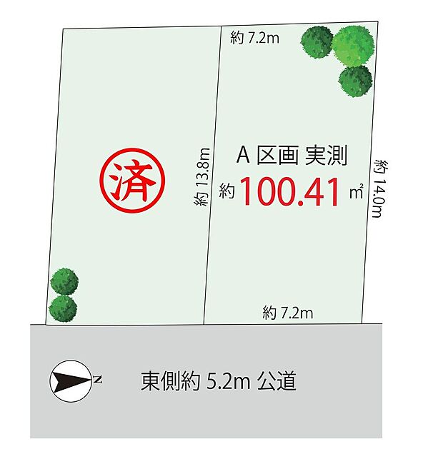 【区画図  最終1区画です♪