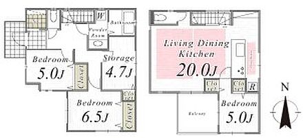 【間取図】  家族が快適に暮らせる3LDK＋Sタイプ。充実の居住空間と豊富な収納で、ライフスタイルに合わせた使い方が楽しめます。 