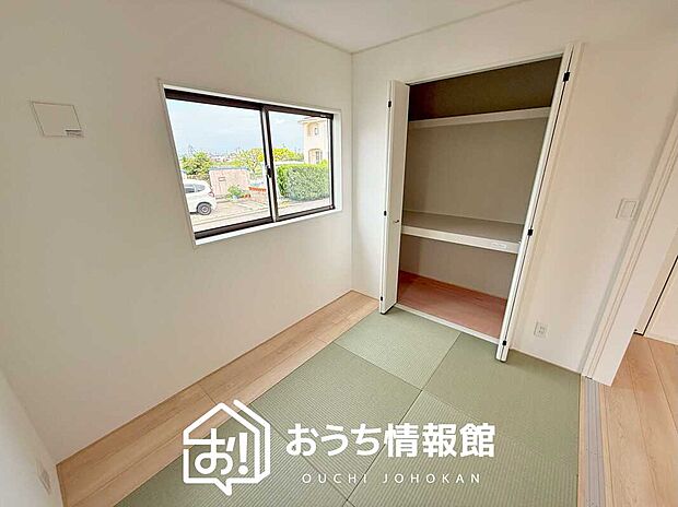 【現地写真(和室)】大壁仕様の新和室。くつろぎの空間です。