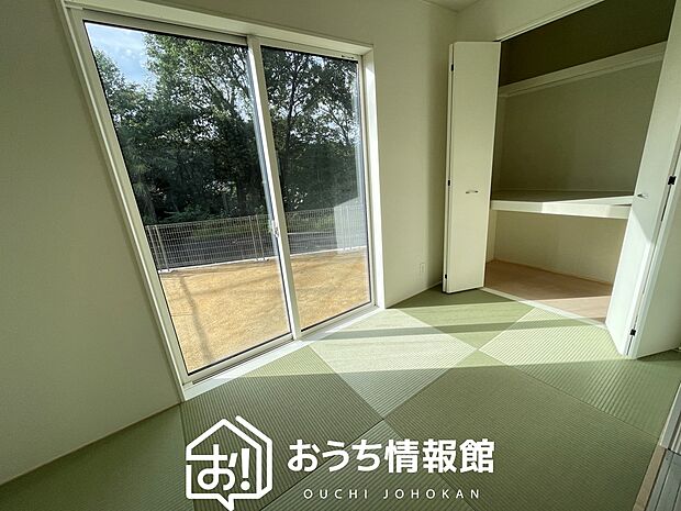 【現地写真(和室)】大壁仕様の新和室。くつろぎの空間です。