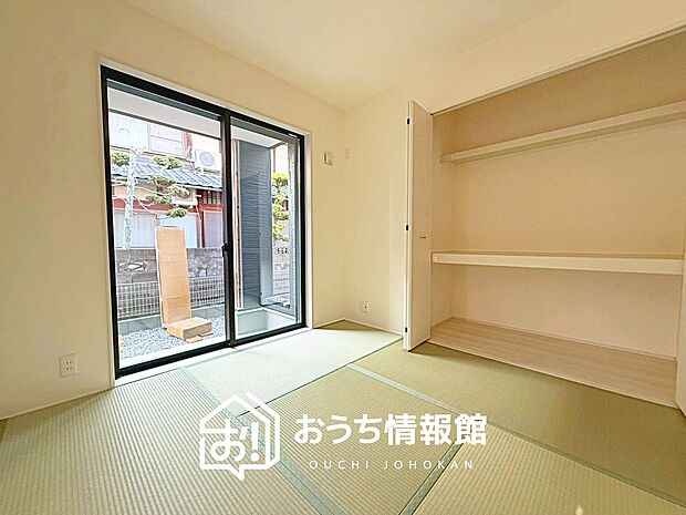 【現地写真(和室)】大壁仕様の新和室。くつろぎの空間です。