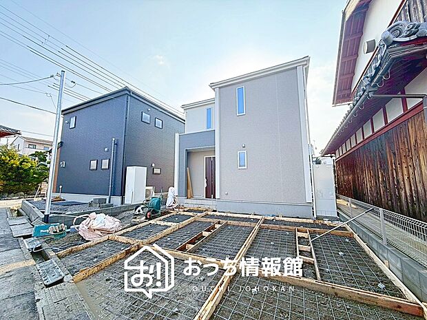 【現地写真(外観)【1号地】】耐震等級最高「3」取得で基準の1.5倍の性能・耐震強度で安心できます。