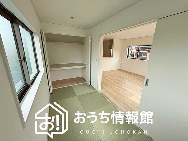 【現地写真(和室)】大壁仕様の新和室。くつろぎの空間です。