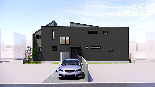 【建物完成イメージパース:外観】
空間美と機能美が融合したLDK23帖の4LDKプラン。中庭が設けられた心落ち着くプライベート空間での暮らし。
※イメージ画像と実際の物件とは異なる場合がございます。