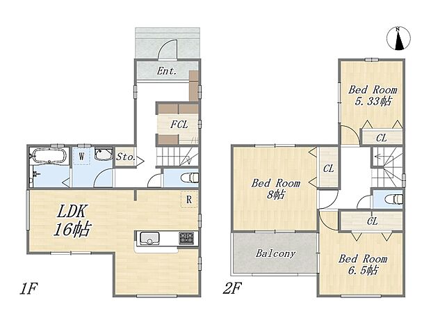 【間取り図】
自然の豊かさを感じられる「昭和公園」がすぐ近くにあり、小さなお子様を連れて遊びに行けたり、散歩コースとしても利用可能！