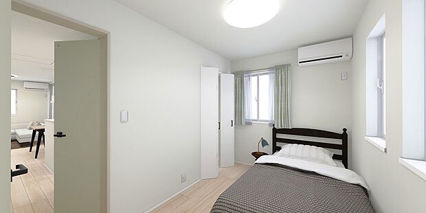 【建物イメージパース Room:C号棟】
幼稚園徒歩8分、保育園徒歩7分、小学校徒歩16分、中学校徒歩9分など教育施設も徒歩圏内にあり、共働きの子育て世帯でも安心して暮らせる住環境。