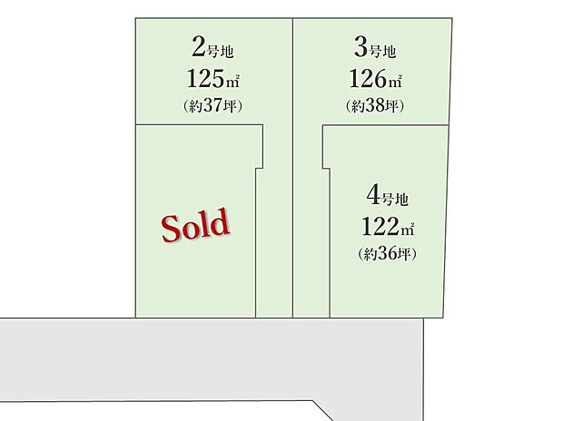 【区画図】早くも最終3区画となりました!
駅近ながらも穏やかで暮らしやすい住環境。ゆとりある敷地を最大限に生かした高品質なプラン