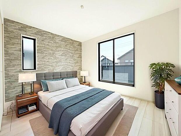 【【施工例：Room】】断熱・省エネ性能に優れたZEH水準仕様！耐震等級3、住宅性能評価の高仕様な住まい！
敷地面積147m2超（約44坪）の広大な敷地で開放的な空間を堪能できます！