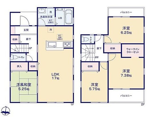 (１号棟間取り図)