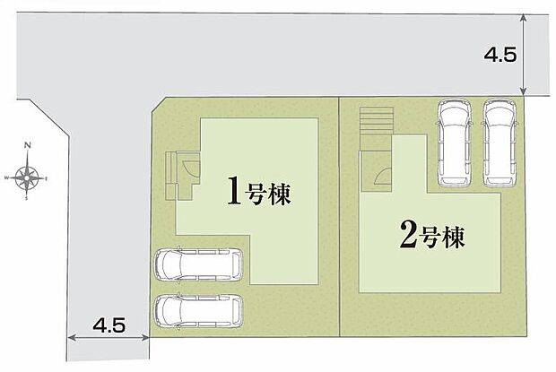 カースペース2台分ご用意ございます♪
家族分の自転車を駐輪したり、来客用の駐車スペースとしてもお使いいただけます♪