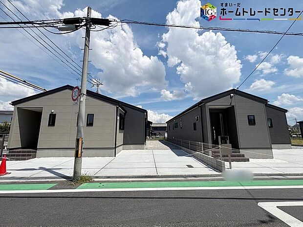 【現地外観写真】※1号棟・2号棟小学校まで徒歩10分と通学しやすい立地です！小中学校への通学路を実際に歩いてみるのもいいですね♪車からは見えない楽しい発見がきっとあります！