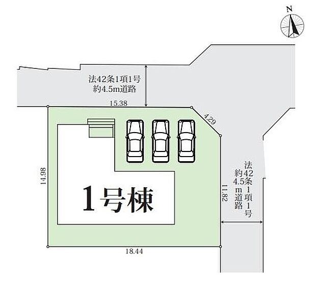 【区画図】
敷地面積81坪超え☆角地のため開放感がございます!駐車スペースはお車3台分とゆとりがございますので、ご家族の自転車駐輪や来客時の駐車にも困りません♪