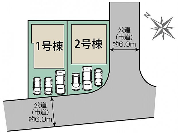 うるま市赤道2期2棟 区画図