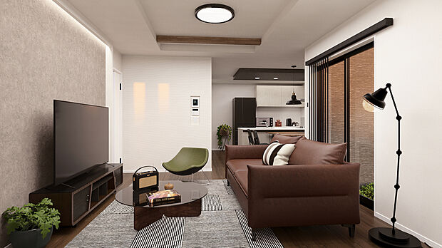 【イメージパース】3号棟LDK