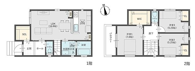 2号地 間取り図
