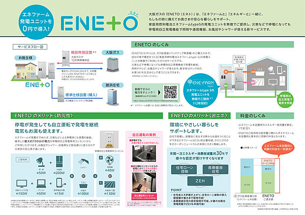 【ENETO】エネファームの発電ユニットを導入。