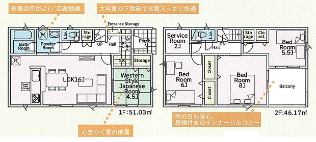 【4SLDK】別途ルーフバルコニー7.29m2