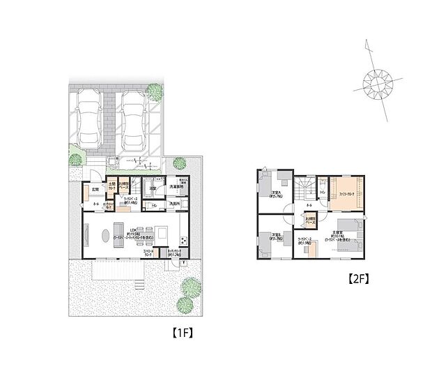 【3LDK】携帯の充電やルンバ置き場、ゴミ箱、家族のカレンダーなど、生活に不可欠なアイテムを一か所に纏めることができるコントロールクローク。使い勝手が良くなり、空間もスッキリさせることが出来る間取りです。
