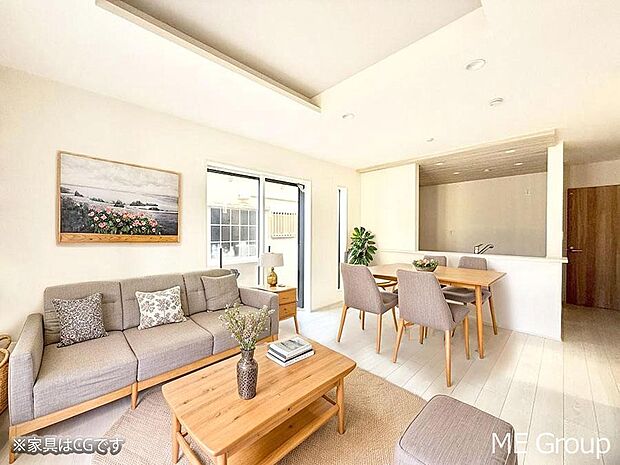 ■くつろぎと笑顔が集まる、心温まるリビング