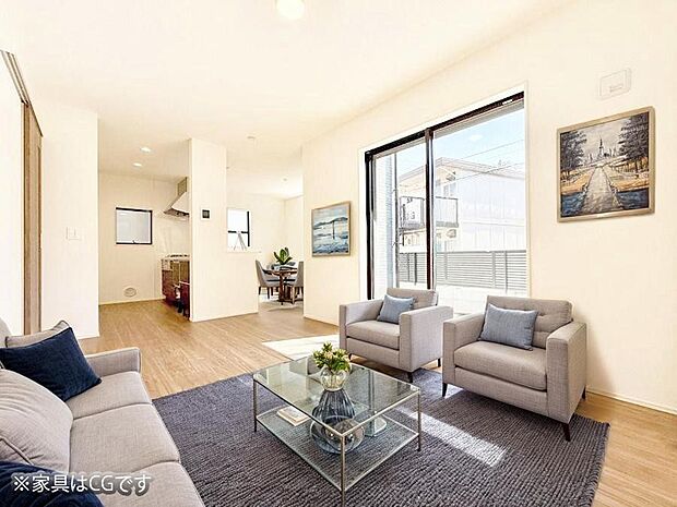 ■くつろぎと笑顔が集まる、心温まるリビング