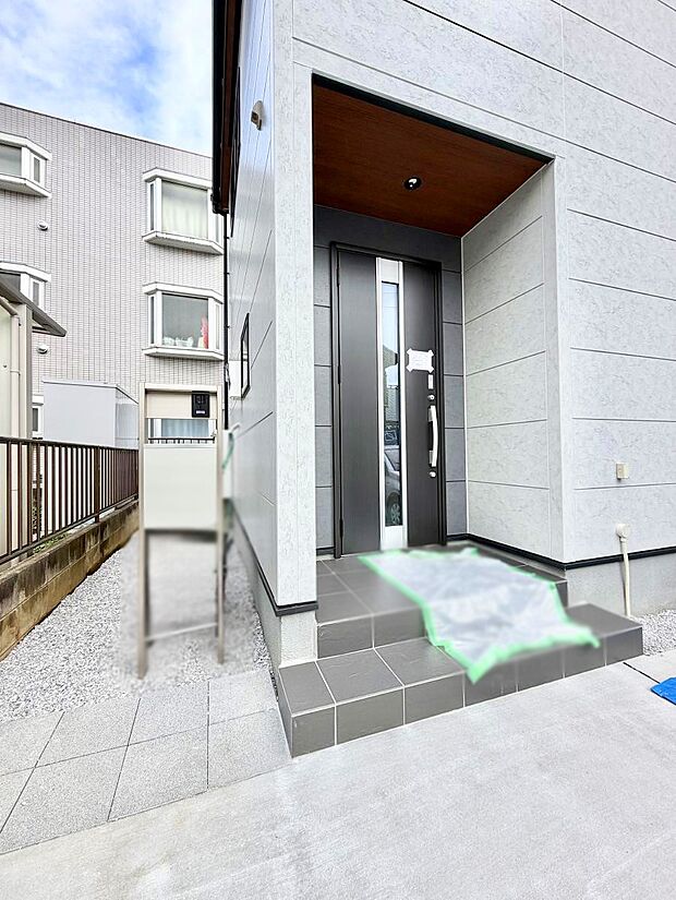 【玄関】1号棟  ■ シンプルで美しく、住まいの第一印象を彩る玄関です