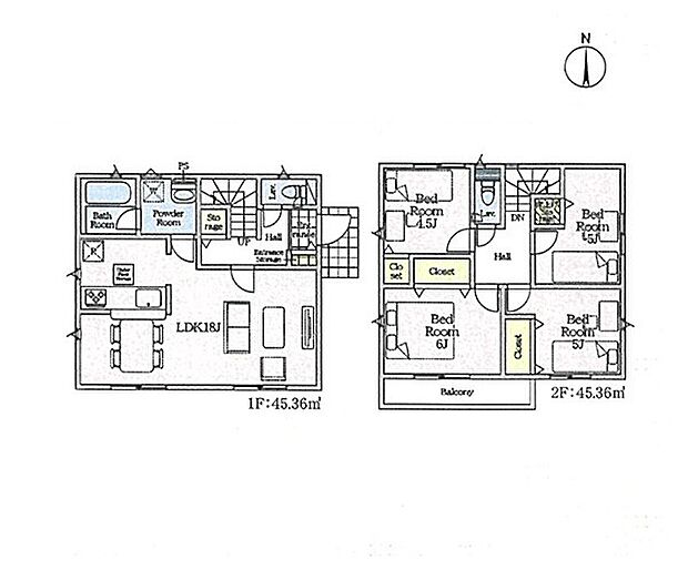 【4LDK】1号棟