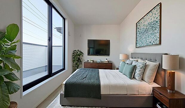 【ゆとりある間取りプラン!】カースペース付き居室4部屋のゆとりある間取りプラン!
※CG加工で家具を設置しております