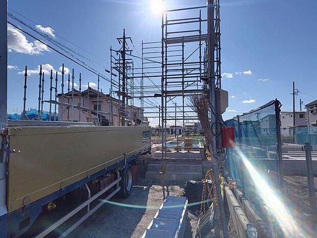 建築中のためモデルハウスで構造説明会を開催しております☆設備や構造などご説明いたします!