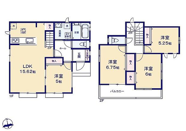 (A号棟)、価格3190万円、4LDK、土地面積174.5m2、建物面積95.24m2