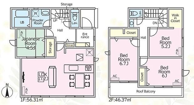 (3号棟)、価格3490万円、4LDK、土地面積142.48m2、建物面積102.68m2