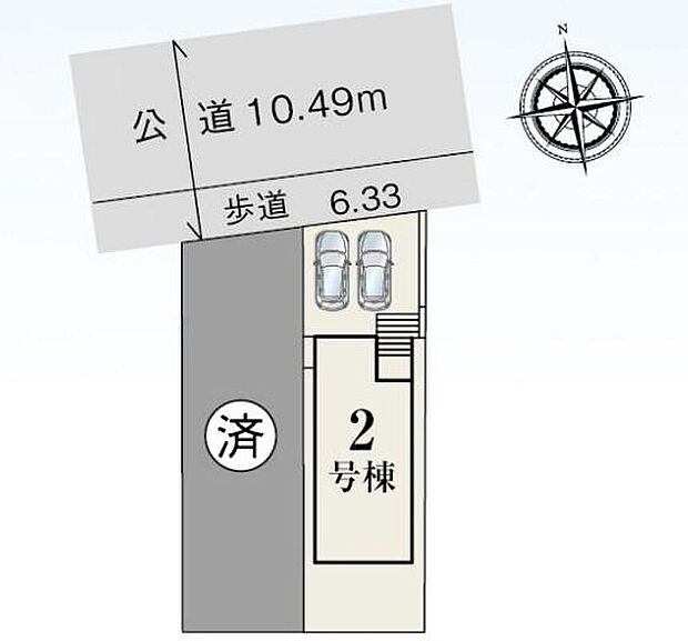 駐車２台可能☆
１号棟　ご成約済
２号棟　３，５９０万円