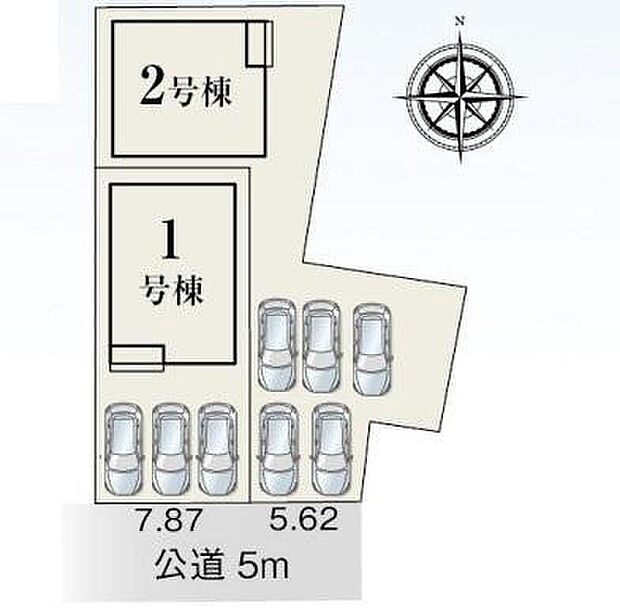 １号棟　３，６８０万円
２号棟　３，４８０万円