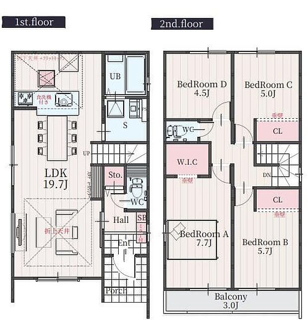 (1号棟)、価格6450万円、4LDK、土地面積101.22m2、建物面積100.7m2