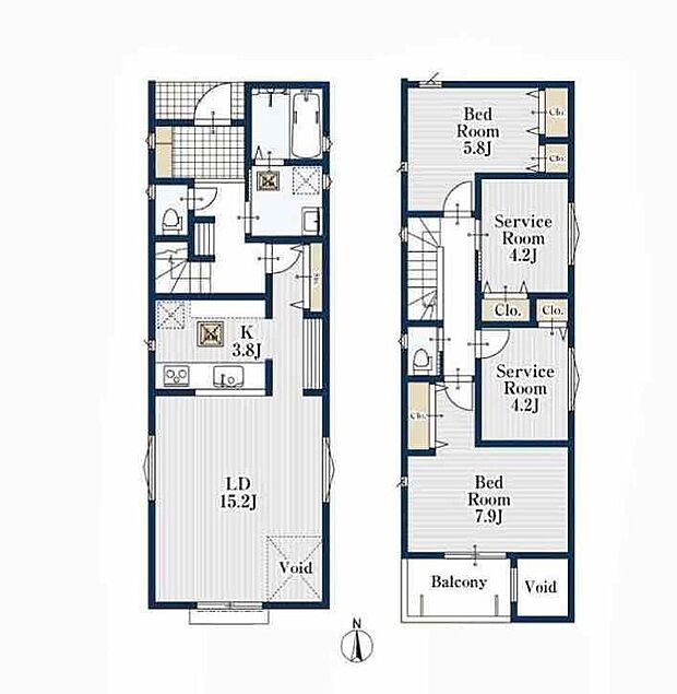 (1号棟)、価格4280万円、2LDK+2S、土地面積98.82m2、建物面積96.24m2