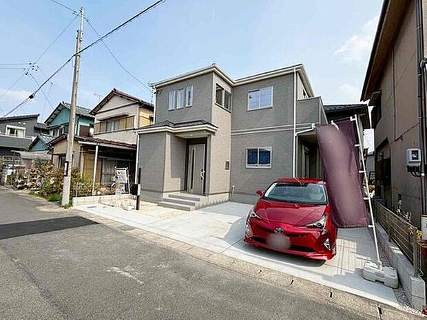 【現地外観写真】建築中のためモデルハウスで構造説明会を開催しております☆設備や構造などご説明いたします！お気軽にお問い合わせください♪　