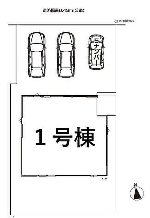 【全体区画図】１号棟　３，３９０万円