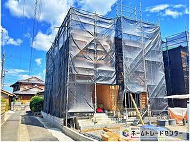 【現地外観写真】全4邸☆住宅の構造や設備仕様・完成イメージなどのご質問はいつでもお気軽にお問い合わせ下さいませ☆資料もお送りいたします♪