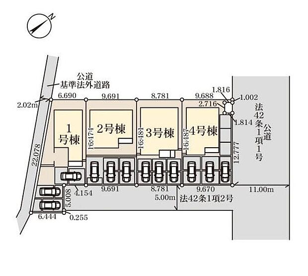 全棟お車3台分の駐車スペースがございますので、セカンドカーやご家族の自転車も停められます♪