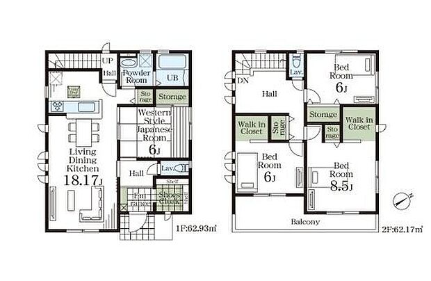 (3号棟)、価格4290万円、4LDK、土地面積144.74m2、建物面積125.1m2