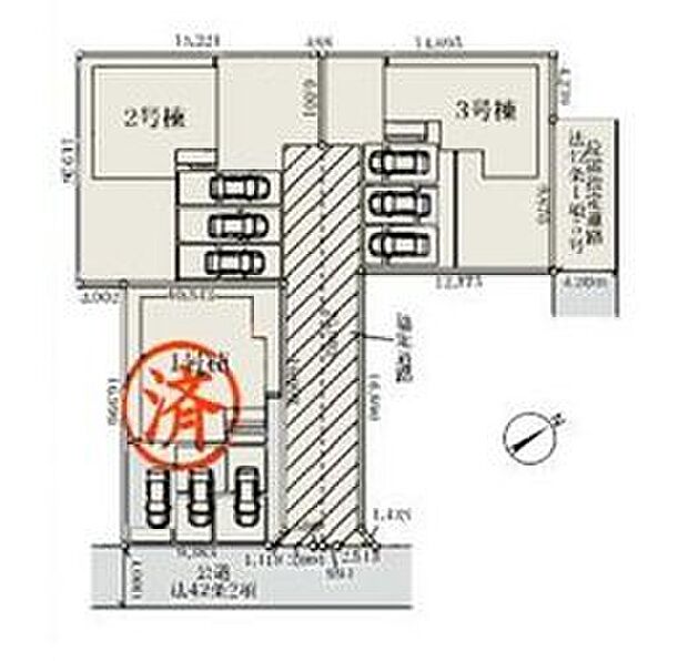 車種によりお車は3台まで駐車可能◎ご家族の自転車等の駐輪スペースとしてもお使いいただけます☆