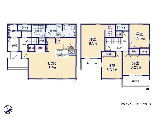 (1号棟)、価格3390万円、4LDK、土地面積175.48m2、建物面積114.26m2