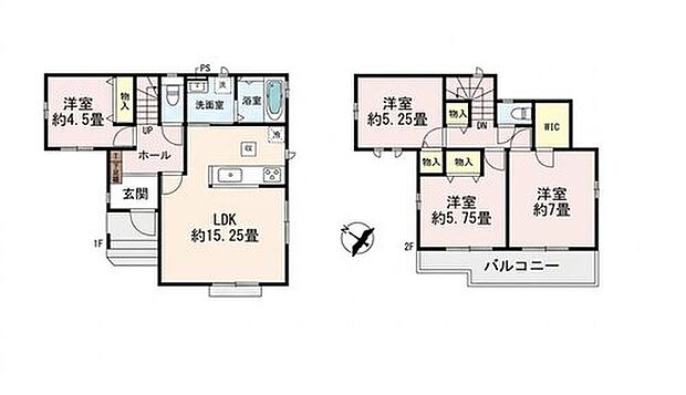(A号棟)、価格3190万円、4LDK、土地面積95.89m2、建物面積92.32m2