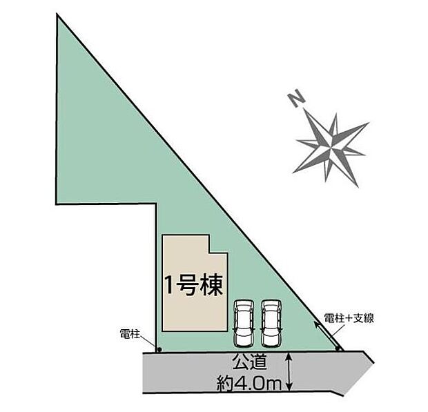陽当たり×風通良好◎土地面積100坪超!
駐車スペースは最大2台可能で来客時も安心のゆとりある配置です♪