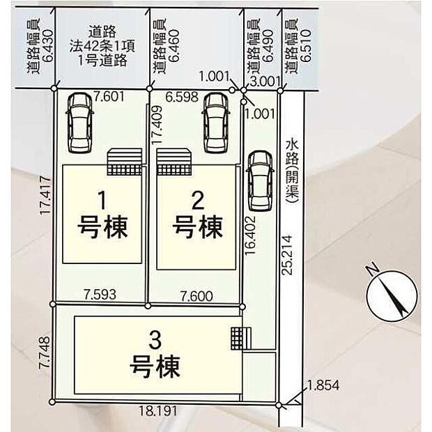 【区画図】JR高崎線「吹上」駅まで徒歩14分♪自転車では5分♪カースペース付き!落ち着いた雰囲気の閑静な住宅地です☆