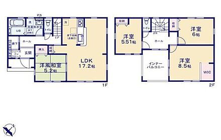 リビングに続き間の5.25帖和室があります！
来客時にも重宝しますが、小さなお子様を寝かせるスペースにもなりますので、使い方はあなた次第です。
ウォークインクローゼット完備♪ 