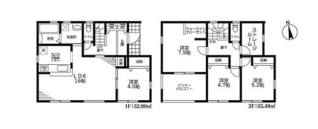 【4LDK+S】広々としたLDKに、自分好みのインテリアでレイアウト。季節ごとに模様替えなども、楽しみの一つとなりそうです♪
WICやストレージルームなど、収納豊富で居住スペースを広々お使いいただけます♪