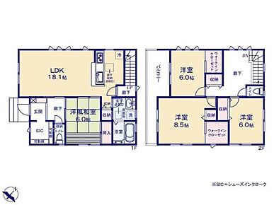 ◇来客用やお子様の遊び部屋としても利用できる和室付き♪
◇ご家族の帰宅も分かりやすいリビングスルー階段付き♪
◇SIC、WIC、パントリーとしても使用できる収納スペース付き♪ 